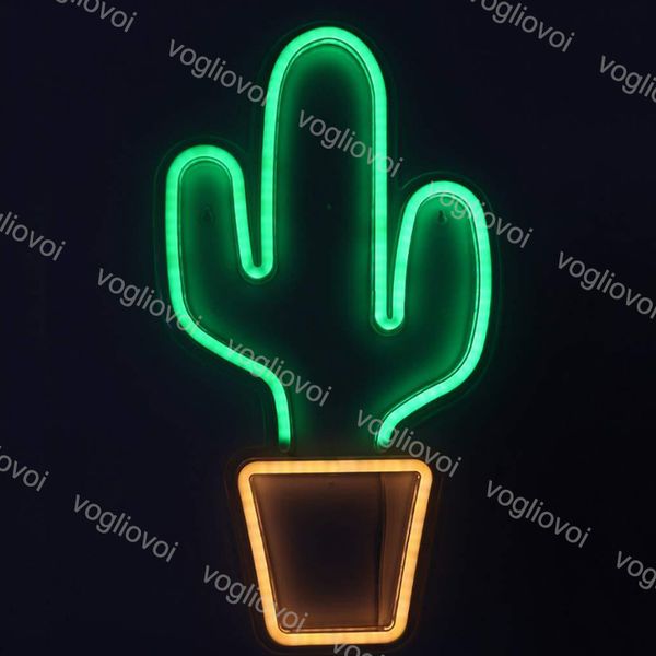 

led neon sign smd2835 крытый ночной светлый дизайн кактус фрукты модель с прозрачной отступающей комнатной платой рождественские вечеринки с