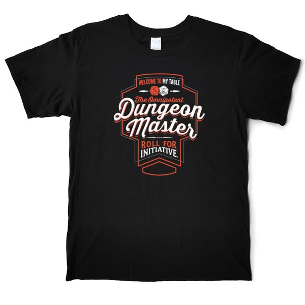

dungeon master game funny letter men t shirt dungeons dragons cotton t-shirts male short sleeve casual tees shirt xs-3xl printing cool, White;black