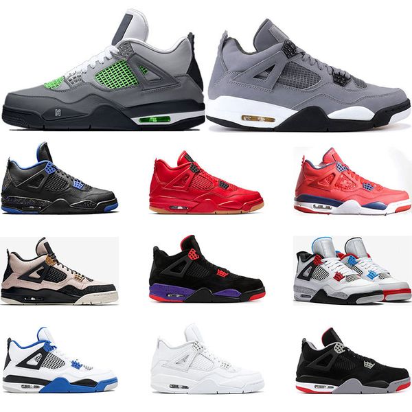 

2019 basketball shoes 4s nero fiba what the cool grey bred silt red pure money wings 4 mens sports sneakers traienrs size 7-13