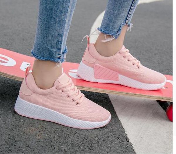 

Женщины Дышащий Теннис Feminino Зашнуровать Открытый Повседневная Обувь Легкая Женщ