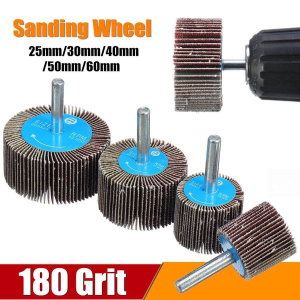 

180 grit sanding flap wheel 25-60mm wheel polishing grinding accessories tool impeller disc sanding disc grit sandpaper rotary