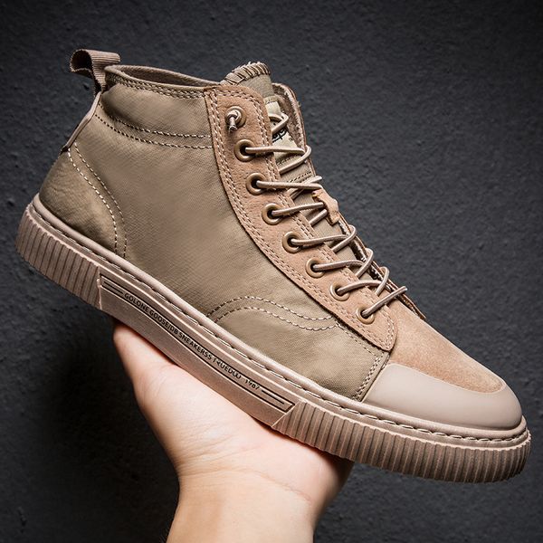 

2019 ins fashion sneakers men shoes fashion brand male shoes cool young man street footwear casual men high sneakers ka1518, Black