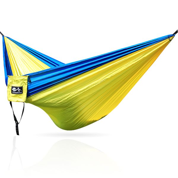 

double people ultralight parachute camping hammock outdoor hiking beach camping hammock garden hamak