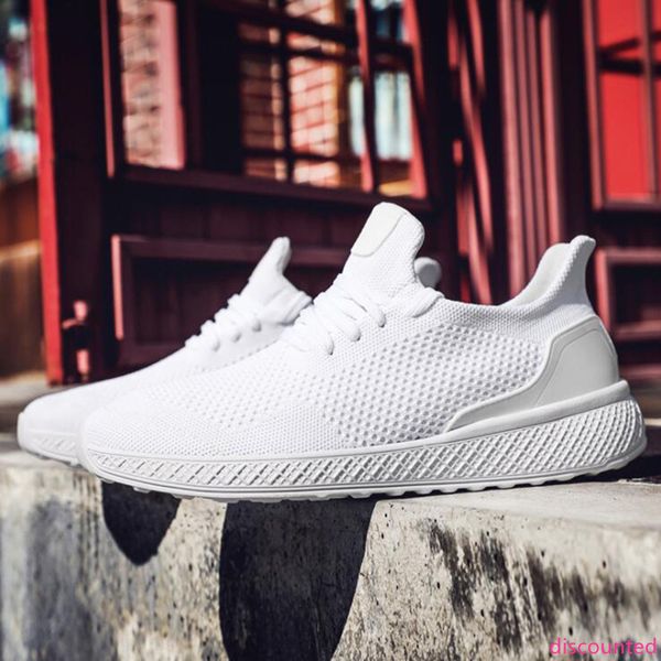 

men running shoes light grey fashion men trainer breathable pure white outdoor sport sneaker size 40-44