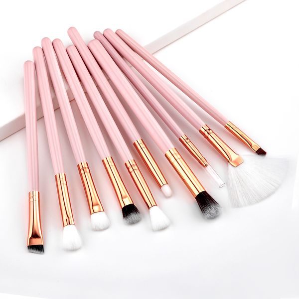 

профессиональный набор кистей eyeshadow 10pcs косметический макияж кисти set kit для бровей карандаш для глаз кисть для губ макияж красота и