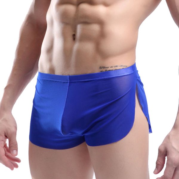 

cross-border mens transparent mesh underwear mesh lace underwear home arro pants transparent sports pants, Black;white