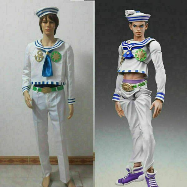 

странное приключение jojo josuke higashikata косплей костюм хэллоуин униформа, Black;red