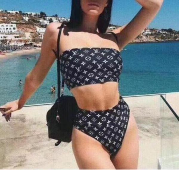 

модули горячей 20ss купальники летом в европе франция последние мода высокое качество весна бикини случайный печати контрастность цвет высок, White;black