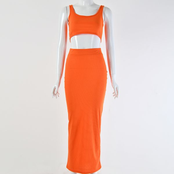 

women designer dresses women skirts sets womens two-piece skirt ladys designer solid color dress summer short vest+skirt wholesale, Black;gray