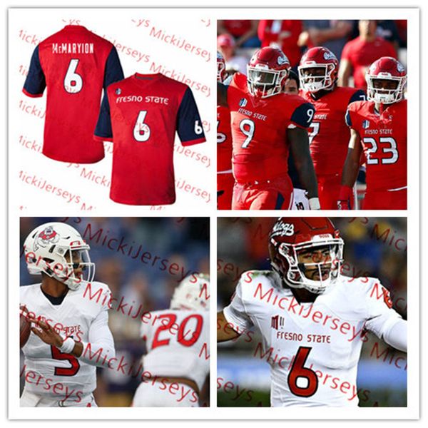 

Custom NCAA Fresno State Bulldogs Football Jersey 9 Jeffrey Allison 6 Marcus McMaryion 3 KeeSean Johnson 16 Jared Rice Fresno State Jersey