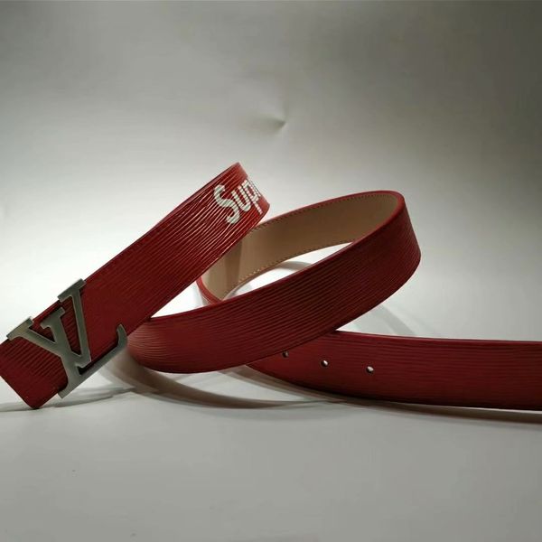 

2018 the latest classic men's and women's cowhide belt leisure fashion belt smooth buckle men's and women's belts, Black;brown