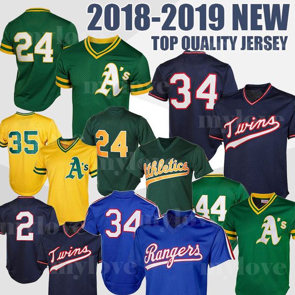

24 Rickey Henderson Mens Oakland jerseys Athletics 34 Nolan Ryan Rangers jerseys 2 Brian Dozier Retro Minnesot Twins Baseball Jerseys