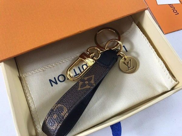 

good quality leather keychain key chain & key ring holder key chain porte clef gift men women souvenirs car bag keybuckle with box, Silver
