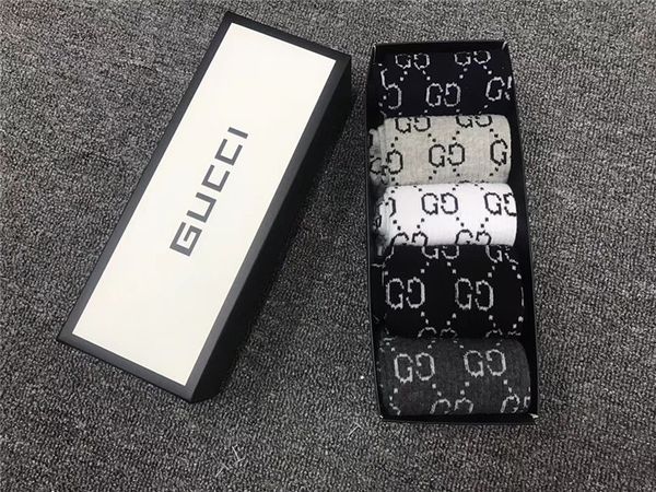 

New men xx 13 gucci ock ca ual and fa hionable port ock cla ic tyle bu ine tocking gift et 5 pair with box, Black