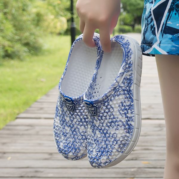 

original classic garden flip flops water shoes women summer beach aqua slipper outdoor swimming sandals rainbow shoes