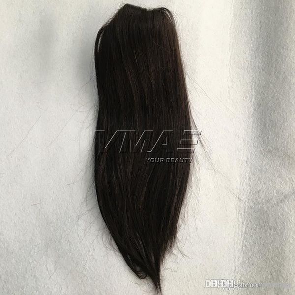 

vmae straight clip in drawstring human ponytails 16" 120g brazilian ponytails natural color #6 #12 #613 double drawn virgin human hair, Black