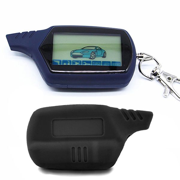

a61 starline russian keychain version lcd remote controller for starline a61 twage keychian fob two way car alarm system