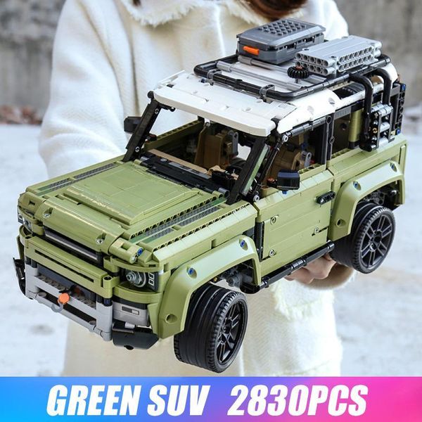 

technic car toy совместимый legoinglys 42110 land rover defender комплект сборки модели автомобиля строительные блоки кирпичи рождественский