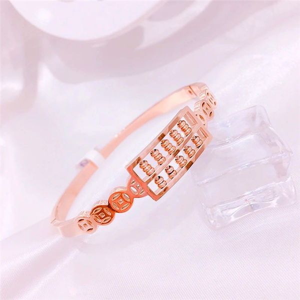 

simple titanium steel roman digital bracelet personality jewelry girlfriends charm bracelets with women girl bangle link, Black