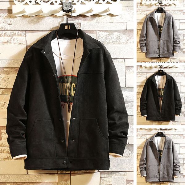 

erkek mont chaqueta hombre winter coat men casual autumn&winter jacket long sleeve sweatshirt outwear men coat veste homme, Black;brown