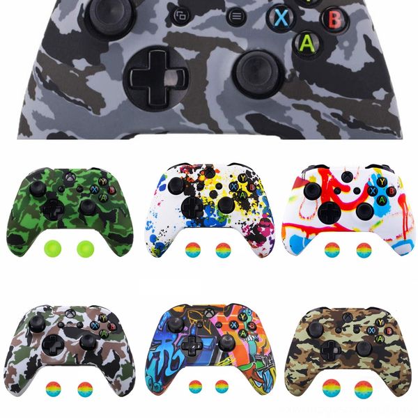 

yt1ha camo камуфляж силиконовые мягкий controllerfedex противоскользящего пыл кожа anti-потоотделение ручка крышка чехол для xbox one case e