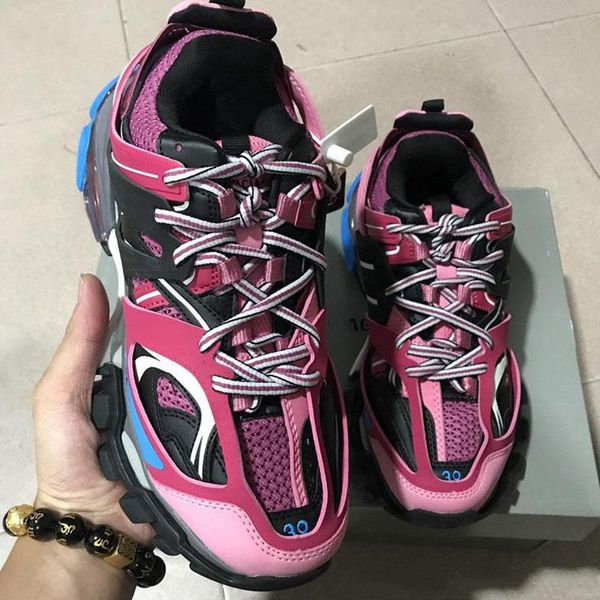 

designer shoes triple s 3.0 sneakers luxury man casual shoes women platform outdoor sneakers platform mens track trainers hococal, Black