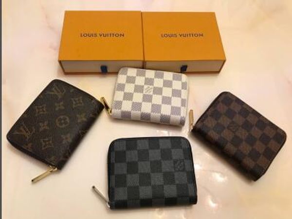 

luxury designers zippy short wallet women's zipper brown wallet plaid wallet ing, Red;black