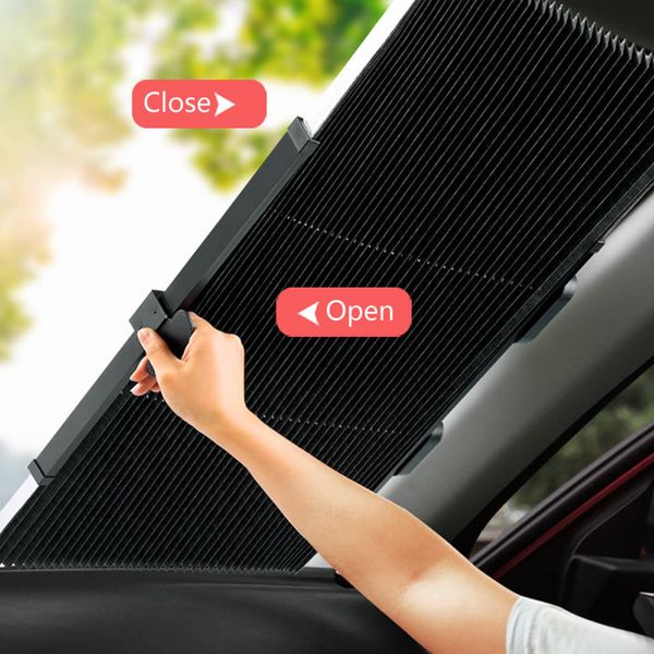 

auto car retractable sunshade sun insulation block retractable windshield sun shade front rear sunshade for car uv protection