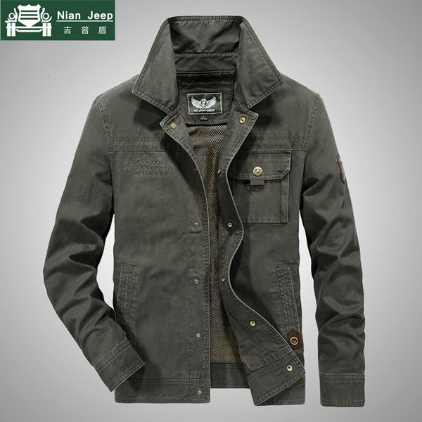 Plus Size Nuova giacca primaverile da uomo in cotone casual di alta qualità Outwear Marca AFS JEEP Giacca da uomo Giacca a vento Bomber M-6XLMX191012