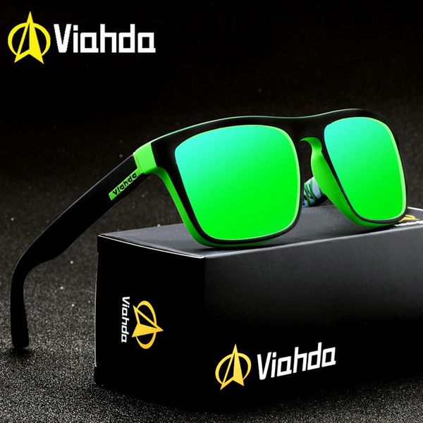 

viahda 2020 new brand squared polarized sunglasses men male sun glasses driving fashion travel eyewear uv400 imbio