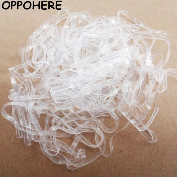 

200pcs/lot trendy transparent rubber band women girls elastic hair band tie rope fashion hair accessories