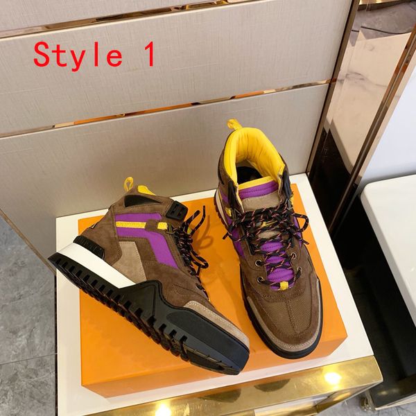

new 2020 luxury designer sports shoes low cut suede casual shoes luxury leather sports shoes size 38-45, Black