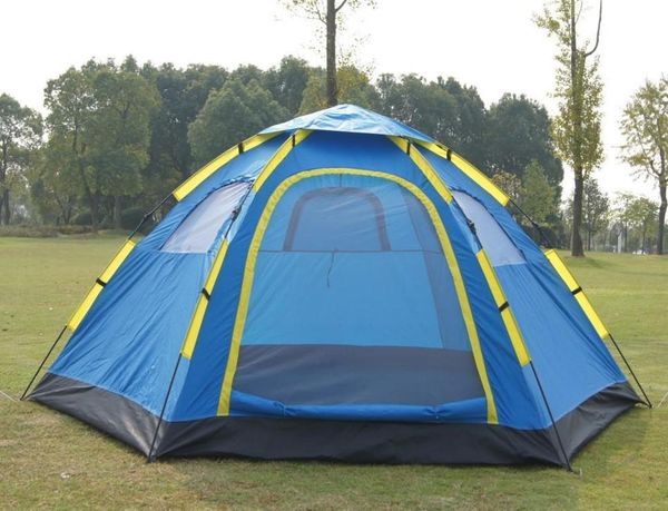 

outdoor 5-8 person automatic camping tents double layer 6 family camping tourist tent 240 * 305 * 140cm