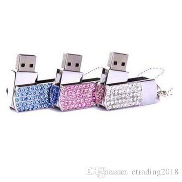 

Brand New Портативного замок диски USB флэш-16GB хрустальной ручки памяти флэш-диска