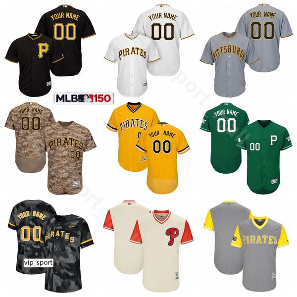 

Pittsburgh Baseball Pirates Flexbase 6 Starling Marte Jerseys 26 Adam Frazier 55 Josh Bell 29 Francisco Cervelli Jung Ho Kang Erik Gonzalez