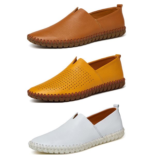 

2020 big size running shoes for men mens pu yellow black dark blue white fashion sports sneakers 23, White;red