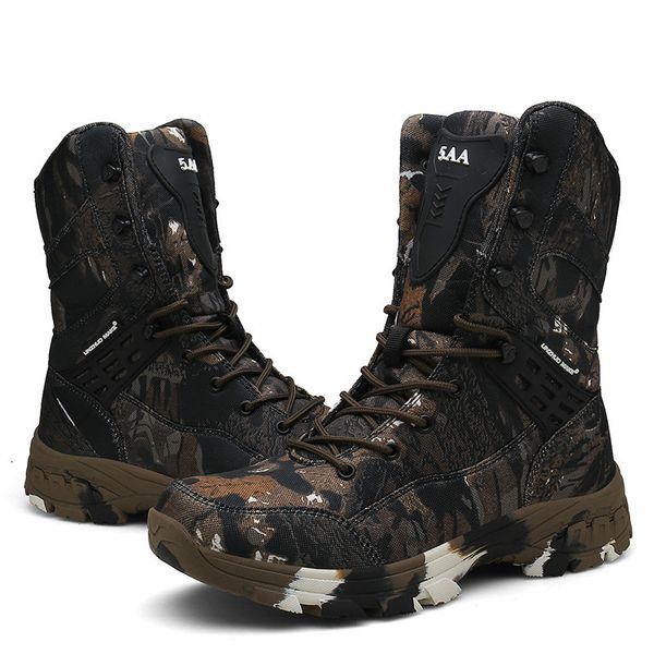 

new camo military boots men special force tactical botas outdoor desert non-slip combat shoes waterproof man hiking hunting boot