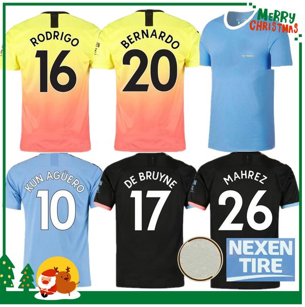 

19 20 Manchester Soccer Jersey CITY MEMPHIS MATA 2019 2020 KUN AGUERO STERLING DE BRUYNE SILVA Sport football shirt adult kids kit set
