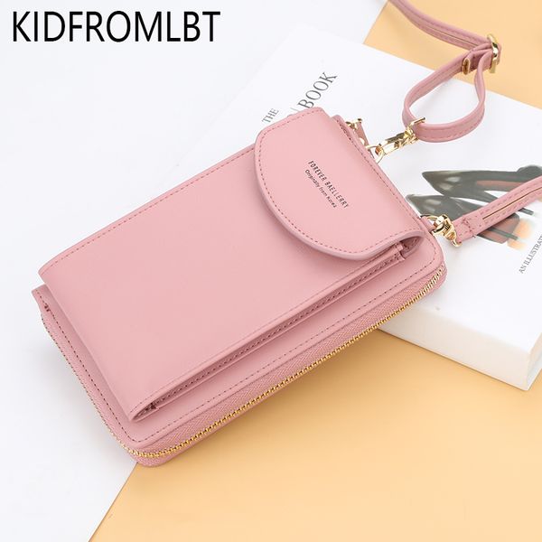 

women's messenger bag pu leather women's mobile phone packet vertical joker mobile phone bag mini wallet tote card pack