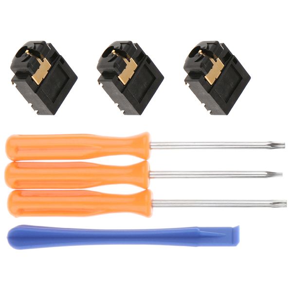 

for xbox one controller 3pack 3.5mm jack headphone audio component port + t6 t8 t10 screwdriver repair kit