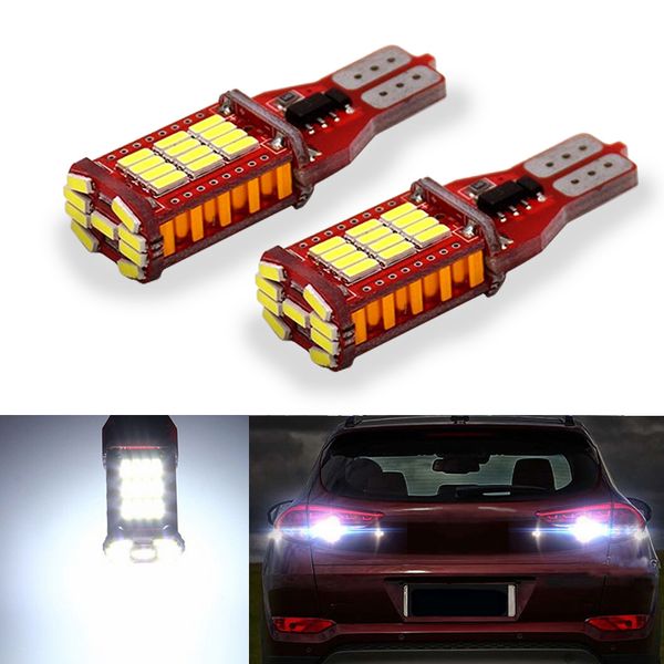 

2x superior led t15 w16w 33 smd 4014 car auto canbus reversing lamps slight back up lights reverse bulb