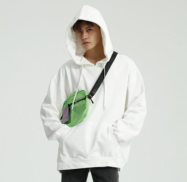 

2020 spring men street style hoodies autumn male fashion hoodies men's sweatshirts solid black gray white green coats