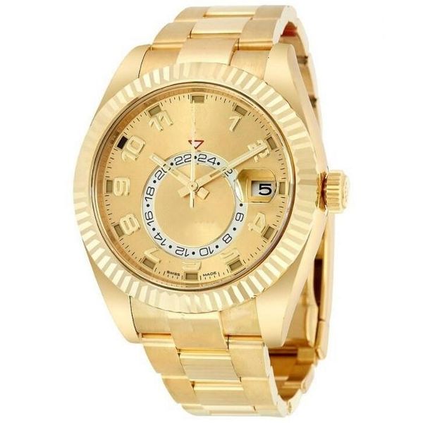 

luxury watch sky automatic mechanical watch men 40mm dweller arabic numerals ring work watches date 18k sweeping no battery 26, Slivery;brown