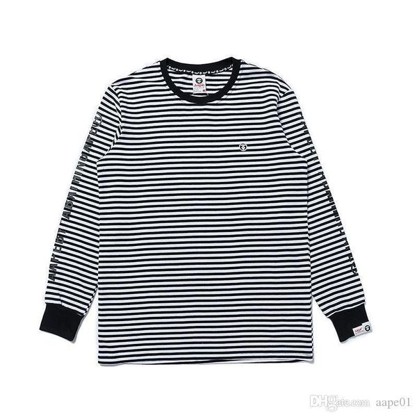 

aape new fashion mens hoodies jacket mens fashion sweatshirt aape mens designer black white stripes pullover long sleeve m-2xl