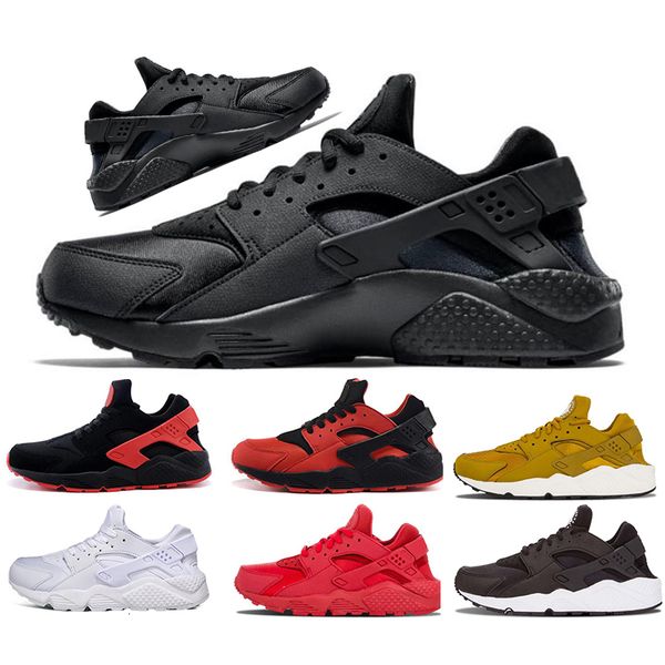 

huarache 4.0 hurache 1.0 скорость тренеры тройной черный белый золотой красный женщины спортивная обувь мода кроссовки работает shoess мужск