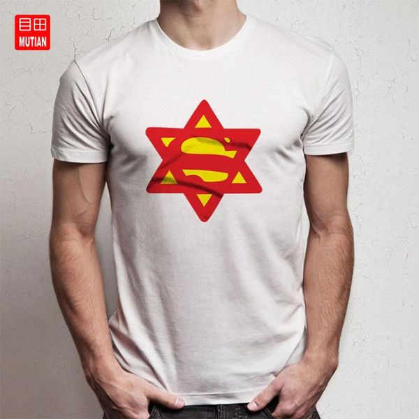 

superjew охладить израиль еврейской смешной футболку, White;black