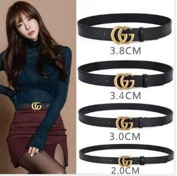 

2020 gold smooth buckle genuine leather belt designer belts men women new mens belts business belt no box ing, Black;brown