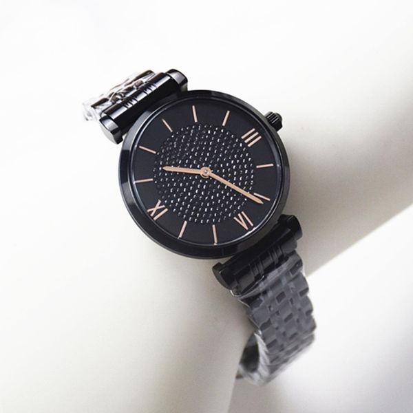 

топ-2020 новая модель женщины часы мода роскошный алмаз черный relojes де marca леди женщины платье часы кварцевые часы дропшипинг, Slivery;brown
