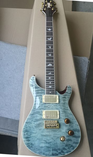 

sky blue guitar custom logo to accept custom shipment fast price