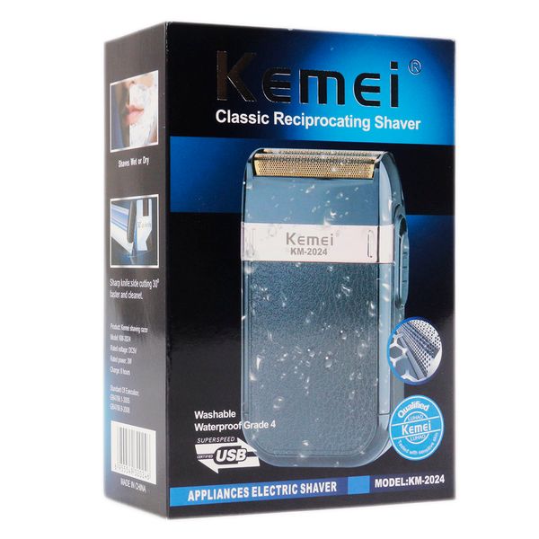 

kemei electric shaver for men maquina afeitar reciprocating rechargeable cordless razor shaving machine barber trimmer bdegarden hjbad